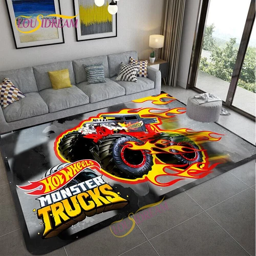 Alfombra 3D Hot Wheels Alfombra Salón Alfombrilla Alfombra Antideslizante DE - Imagen 7 de 14