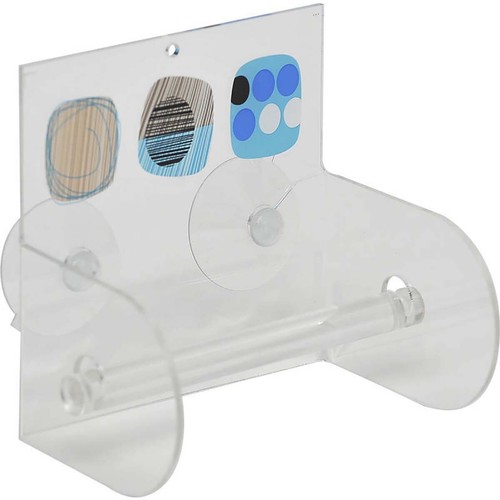 Printed Toilet Paper Holder 1 Roll Paper Dispenser Suction Cups or wall mounted - Picture 8 of 19