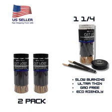 GET LOST BLACK PRE ROLLED CONES - 1 1/4 50 PACK JAR DISPLAY | 2 PACK