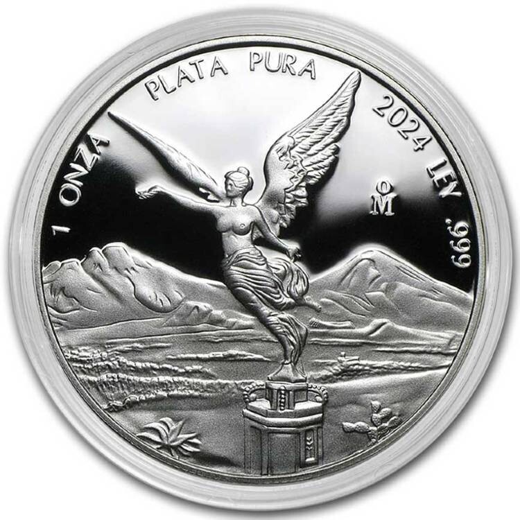 Libertad Mexico 2024 1 o z SiIver Proof  C0in in Capsule  Mexico