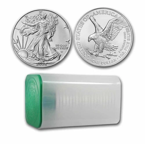 2025 1 oz American Silver Eagle Coin BU (Lot of 20)
