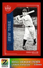 2021 Panini Diamond Kings #1 Charlie Keller Framed Red