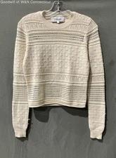 Derek Lam 10 Crossby Women's White Sweater Size S Regular
