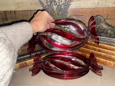 Red Swirl Bonboniere Pfefferminz Drehverpackung Sweet Celebrations von Mikasa