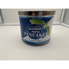 Bath Body Works White Barn Blueberry Maple Pancakes 3-Wick Candle Lid