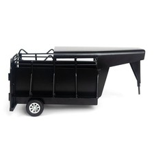 1/16 Little Buster Toys Black Gooseneck Half Top Trailer, 200848