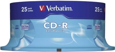 Verbatim CD-R Extra Protection 700 MB 52x Speed Disk Rohling 25er Spindel