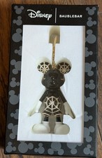Disney X Baublebar Black Mickey Mouse Halloween Spider Web Bag Charm Keychain