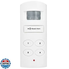 Loud 135db Keypad Motion Sensor Alarm Siren for Garage, Shed. Portable Cordle