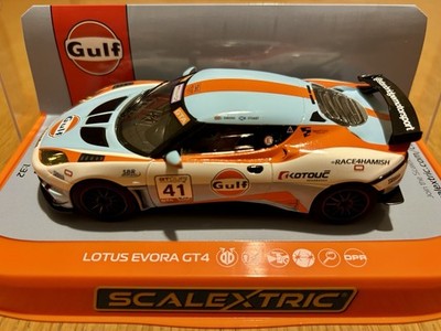 NEU Scalextric C4183 Lotus Evora GT4 Gulf Edition Nr. 41 DVR Auto
