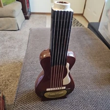 1968 O.M.B. MR. BOSTON WHISKEY  Guitar 4/5 Qt. Decanter Missing Top 13.25"