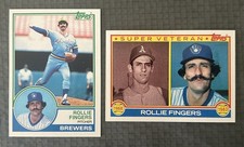 Rollie Fingers' Topps 1983 #35 &36 Milwaukee Brewers 2 Card Lot