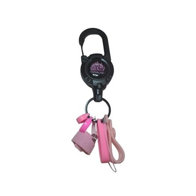 PINK Vape Leash Heavy-duty Retractable Carabiner Clip / Keychain Anti-Lost/Theft