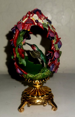 House Of Faberge Egg Franklin Mint Splendor In The Garden Figure W/Stand #79