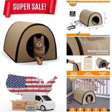 Safe and Cozy Heated Outdoor Cat House - Insulated and Weatherproof Cat Shelter