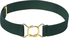 HOLD?EM Kids Belts for Boys Brass Twisted Toddler Stretch Elastic Buckle Belt