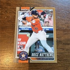 Topps '26 Series 1 Gold /2026 SP Brice Matthews #132 Houston Astros