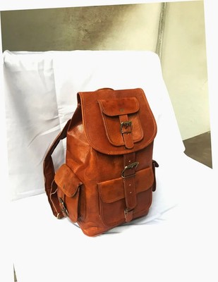 Rucksack Leder Laptop Reisetasche Original Vintage Backpack Herren Business Best