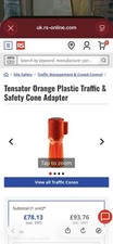 Tensator Orange Plastic Traffic Safety Cone Adapter