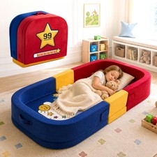 Toddler Travel Bed Foldable Portable Floor Bed Soft Foam