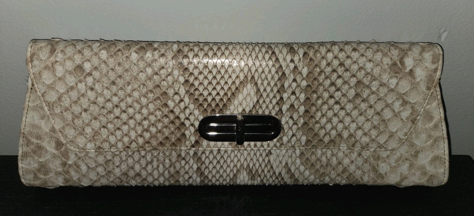 Womens Everglades Collection Python Cylinder Clut… - image 2