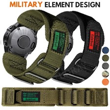 Nylon Band Strap for Garmin Fenix 8 7 7X 6 6X 5 5X/Tactix 8/Quatix 8/Instinct 3