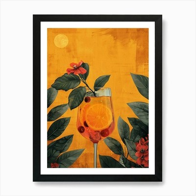 Aperol Spritz Art Print 332 Art Pri Framed Wall Art Poster Canvas Print Picture