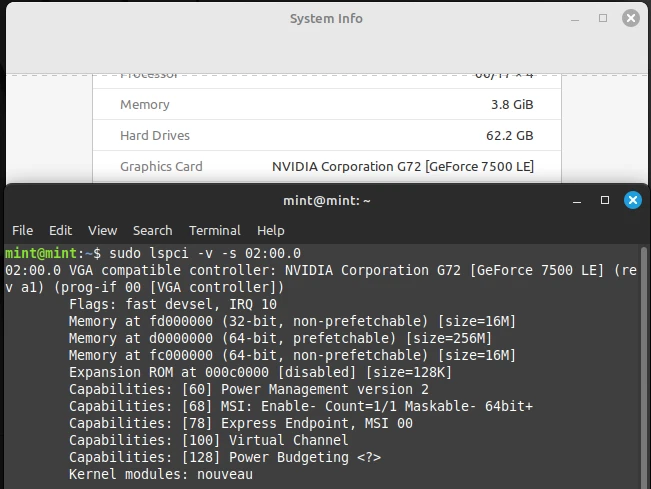 GPU NVIDIA GeForce 7500 LE 256 MB Low Profile (e modulo Ram 4 GB "per ricambi") - Immagine 2 di 4