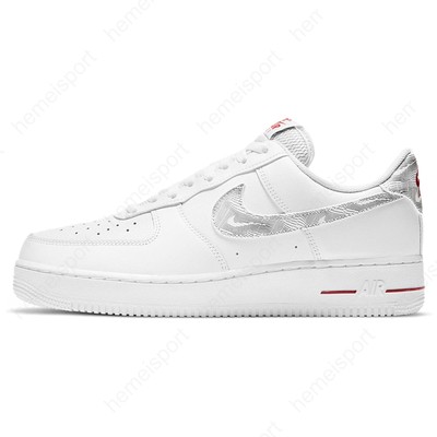 Nike Air Force 1 Low Topography Pack White University Red DH3941-100