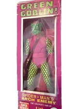 Vintage 1974 Mego WGSH Green Goblin (Spider-Man) Type 1 Action Figure In Box