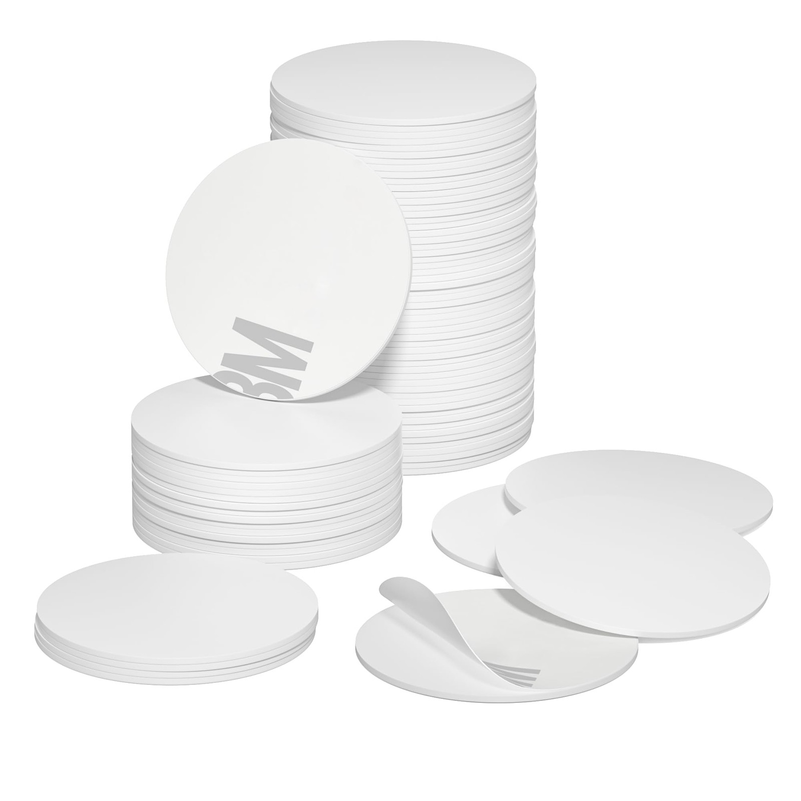 10pcs T5577 Sticker 125khz RFID Tags 25mm (1 inch) diameter, White