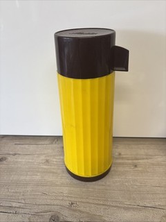 Vintage 1970/80s Aladdin Thermos Flask VGC Made In England Retro Kitchen Prop