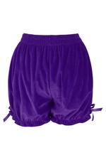Purple Velvet Bloomers Pantaloons Shorts Cosplay Pirate Gothic Victorian Vampire