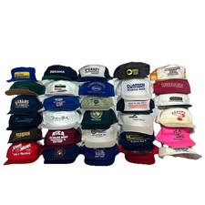 LOT OF 30: Vintage Advertising Snapback Hats, Trucker Caps, Adjustable