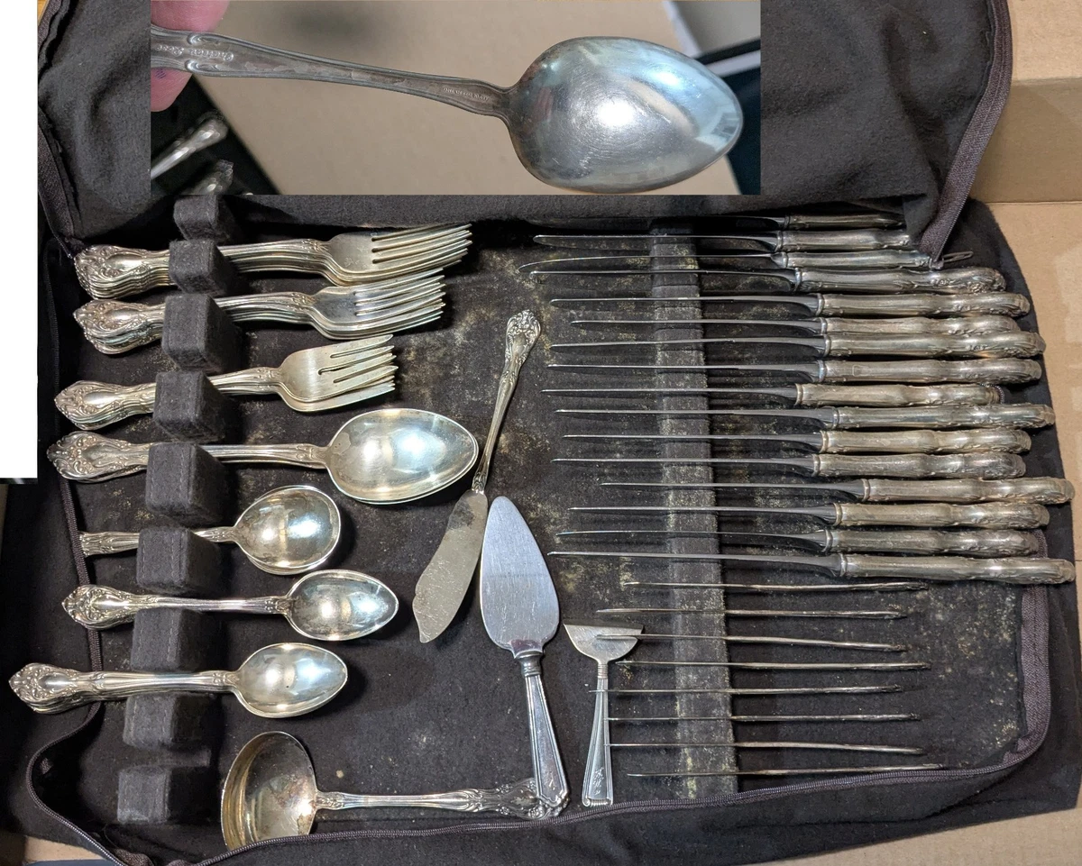 Alvin Flatware-Place Setting Antique US Sterling Silver Flatware