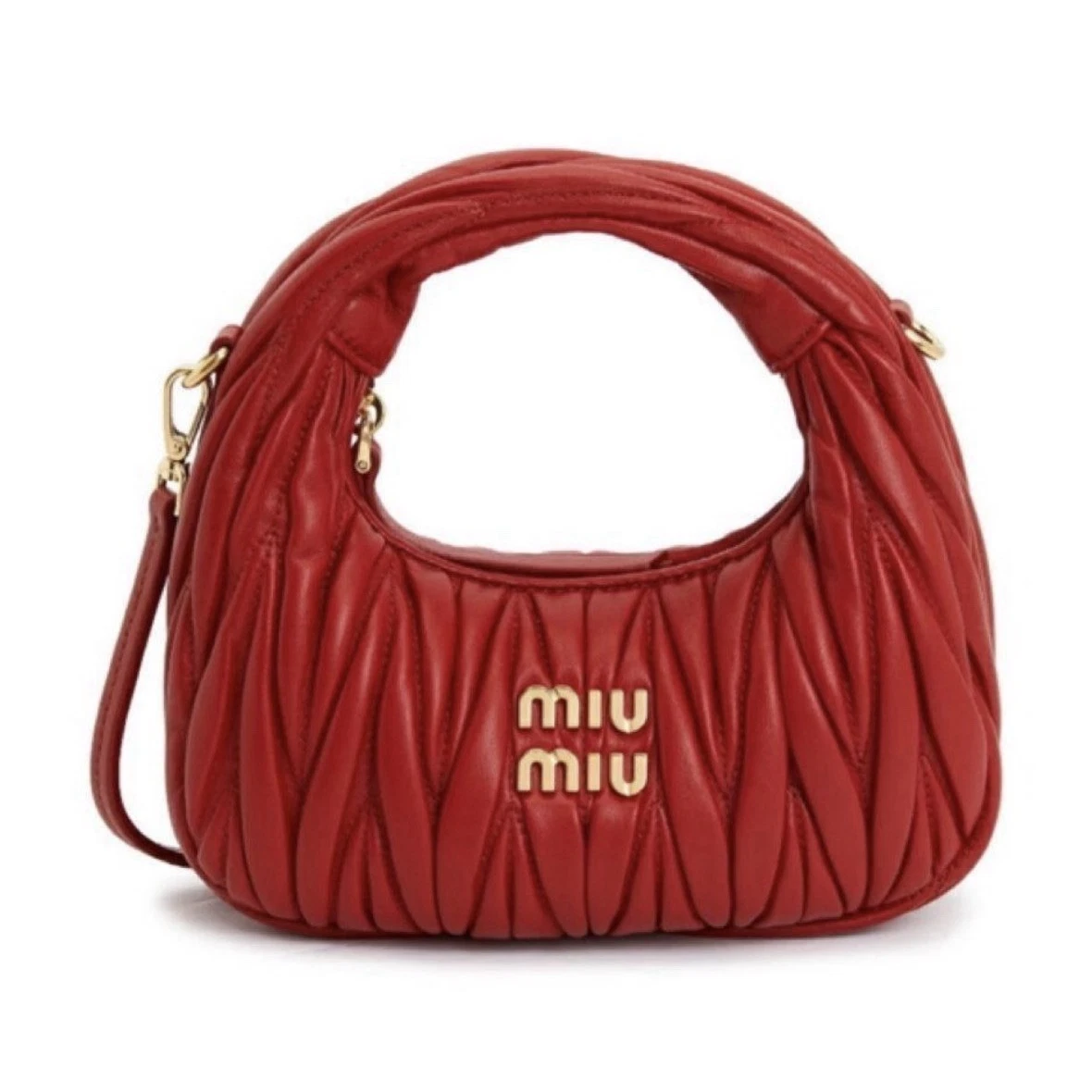 Red Leather Exterior Miu Miu Bags & Handbags for Women for sale | eBay