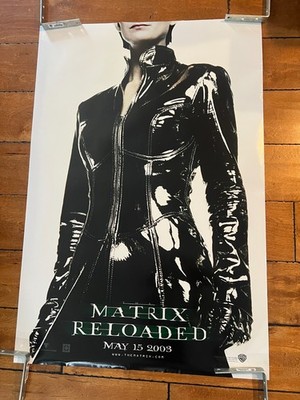 2003 THE MATRIX RELOADED Original Movie Poster 27x40 Rolled DOUBLE SIDED
