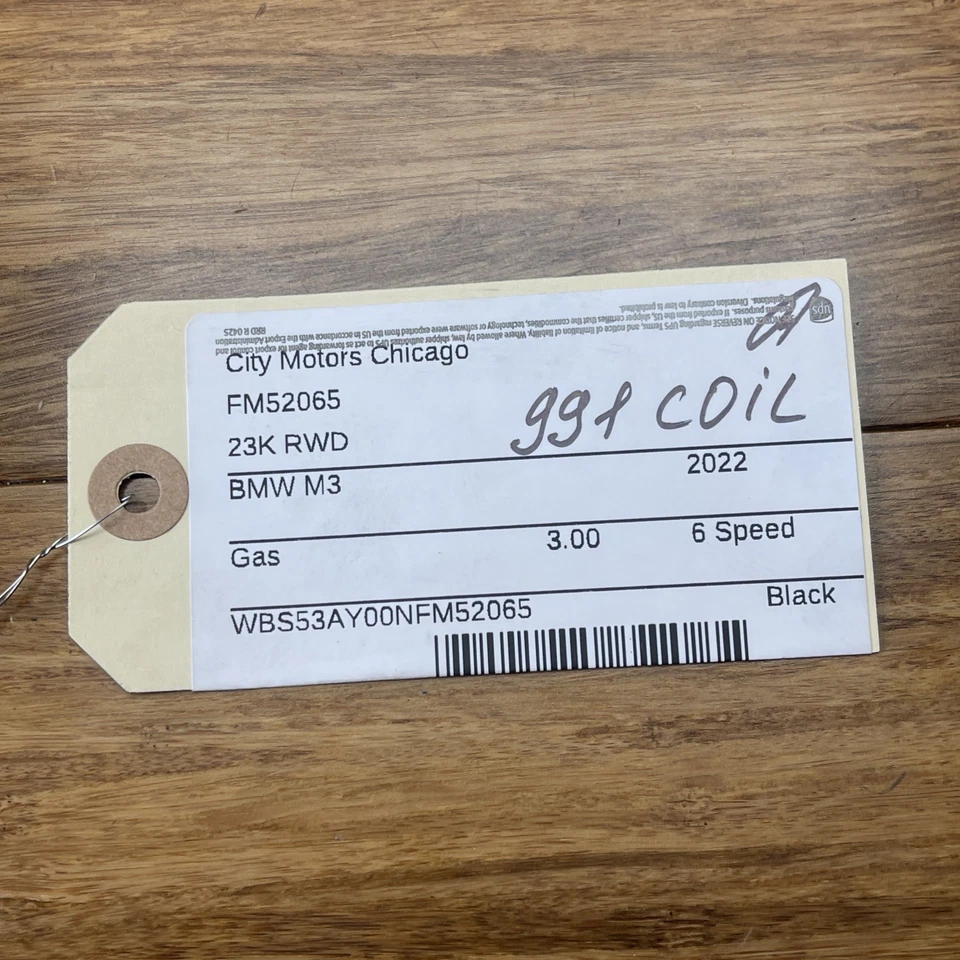 BMW M3 G80 2021-2025 Coilover suspensión trasera ajustable juego de 2 muelles helicoidales OEM Foto 2 de 4