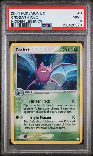 Crobat-Holo Pokemon Ex Hidden Legends 3 PSA 9
