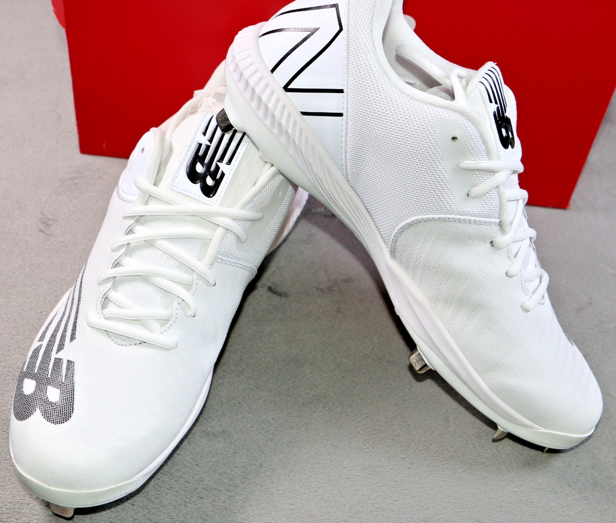 New Balance FuelCell 4040 v6 Metal Baseball Cleats Mens 15 White