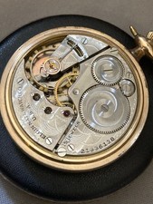   Serviced   1919 Elgin Gold Filled Pocket Watch G:303 16s 15J