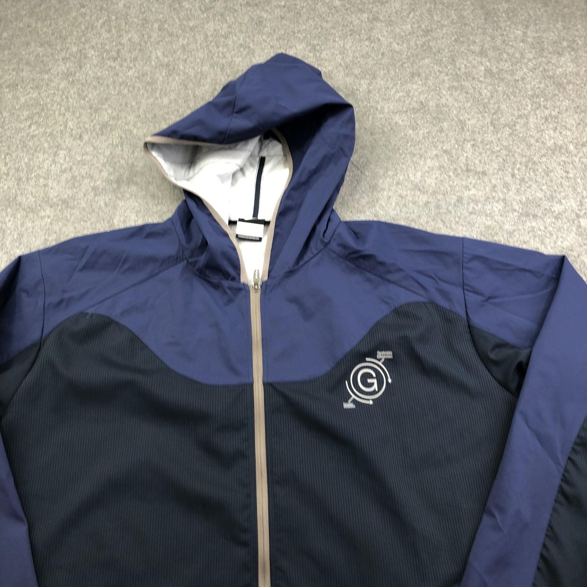 Nike Gyakusou Jacket Mens 2XL Blue Hooded Full Zip Colorblock