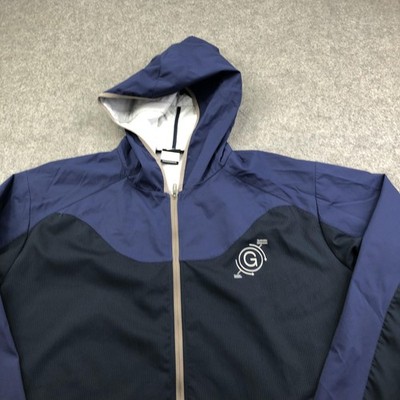 Nike Gyakusou Jacket Mens 2XL Blue Hooded Full Zip Colorblock