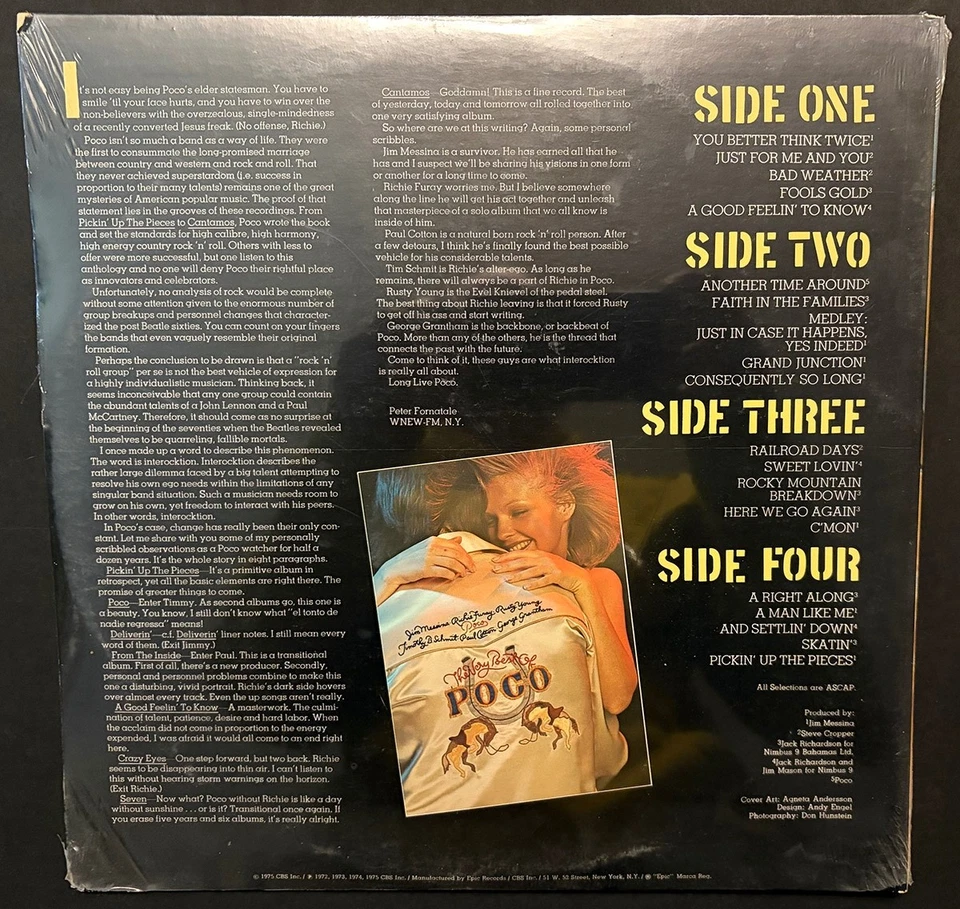 SEALED The Very Best Of Poco 2 X LP Epic 1st USA Press 1975 Gatefold - Image 2 of 2