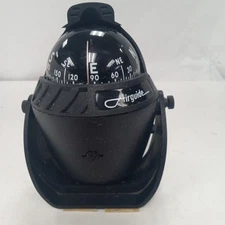 Vintage Airguide 70 Liquid Boat Compass Black USA Made Illuminated Johnson 
