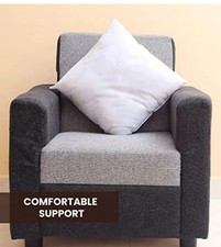 Fluffy 18X18 White Throw Pillow Inserts - Pack of 4, Perfect for Living Rooms