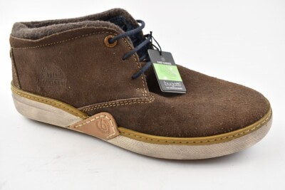 Bugatti Herren Boots Dunkelbraun Leder in der Gr. 42