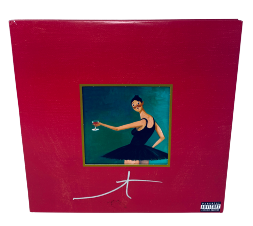 Kanye West Firmato Autografo My Beautiful Dark Twisted Fantasy Vinile Album ACOA - Foto 1 di 8