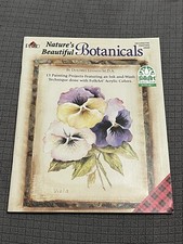 Nature's Beautiful Botanicals Pamphlet Ink-and-Wash Painting Fabric Wood Canvas 