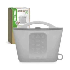 Haakaa Silicone Microwave Steam Sterilizer Bags for Travel Reusable Silicone New